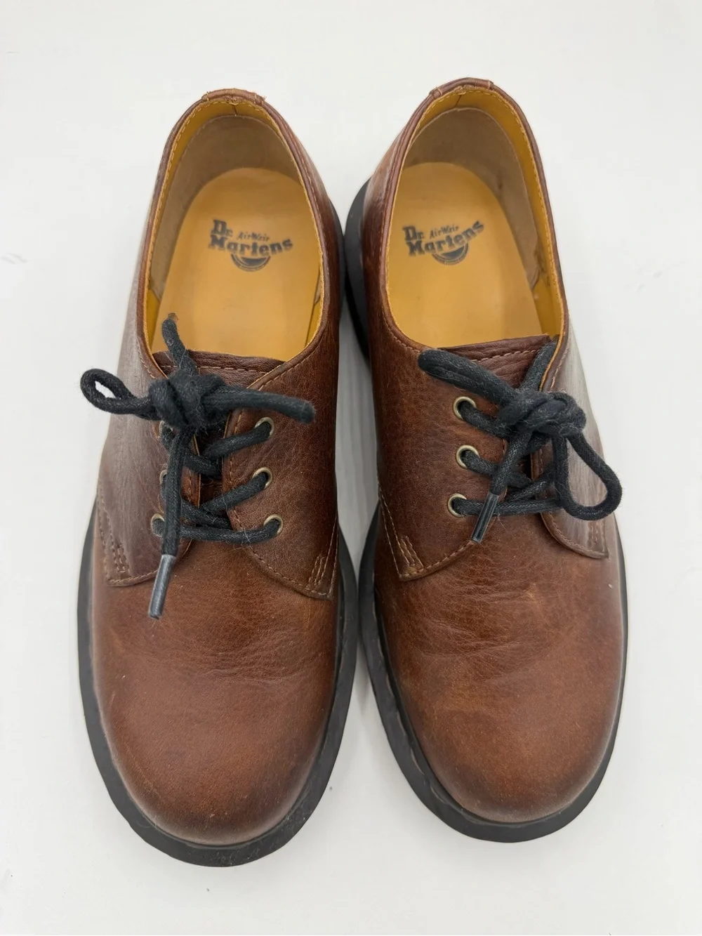 Dr. Martens Brown Leather 3-Eye Derby Oxford‎ Shoes 7